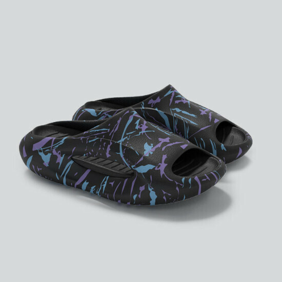 Hot selling eva anti-slip and wear-resistant graffiti sandals [black] [size 36-45] (please contact customer service to confirm the delivery size after placing the order)