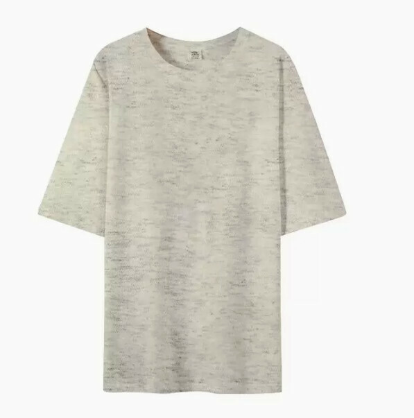 爆款不透純棉打底短袖t恤男（花灰色 尺碼：S-3XL）（下單後聯絡客服確認發貨尺碼）