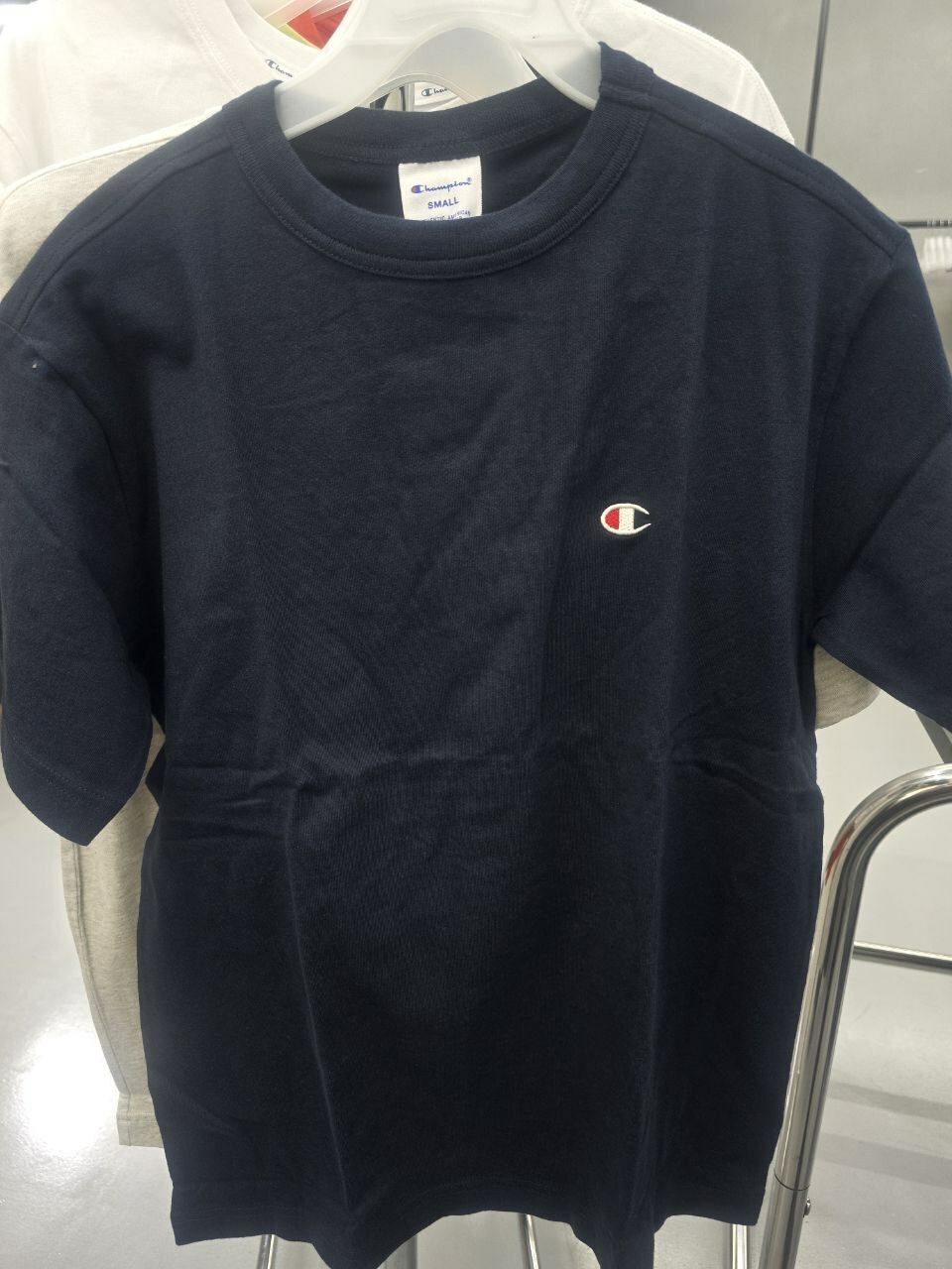 [S] CHAMPION COMMON C LOGO SHORT SLEEVE T-SHIRT,NAVY, CKTS4E013N200S (SZZ367)