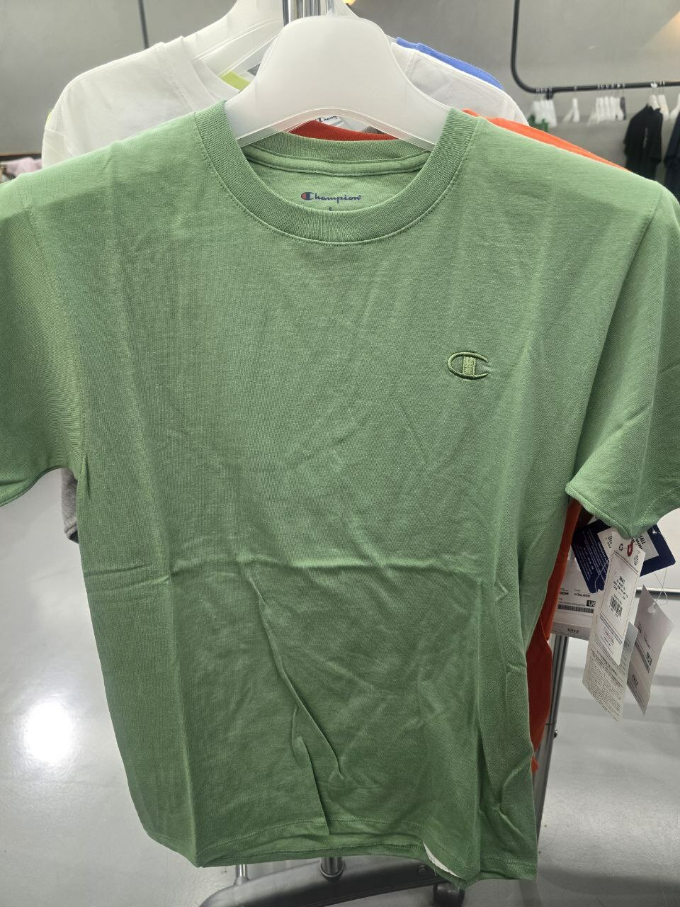 [S] CHAMPION C LOGO SHORT SLEEVE T-SHIRT,MINT GREEN, CKTS3E046K200S [FINAL SALE] (SZZ369)