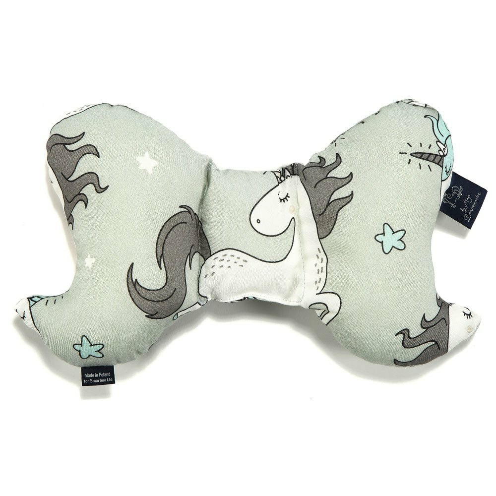 La Millou波蘭 天使枕竹纖機能款｜抗菌枕｜童話獨角獸(綠底)