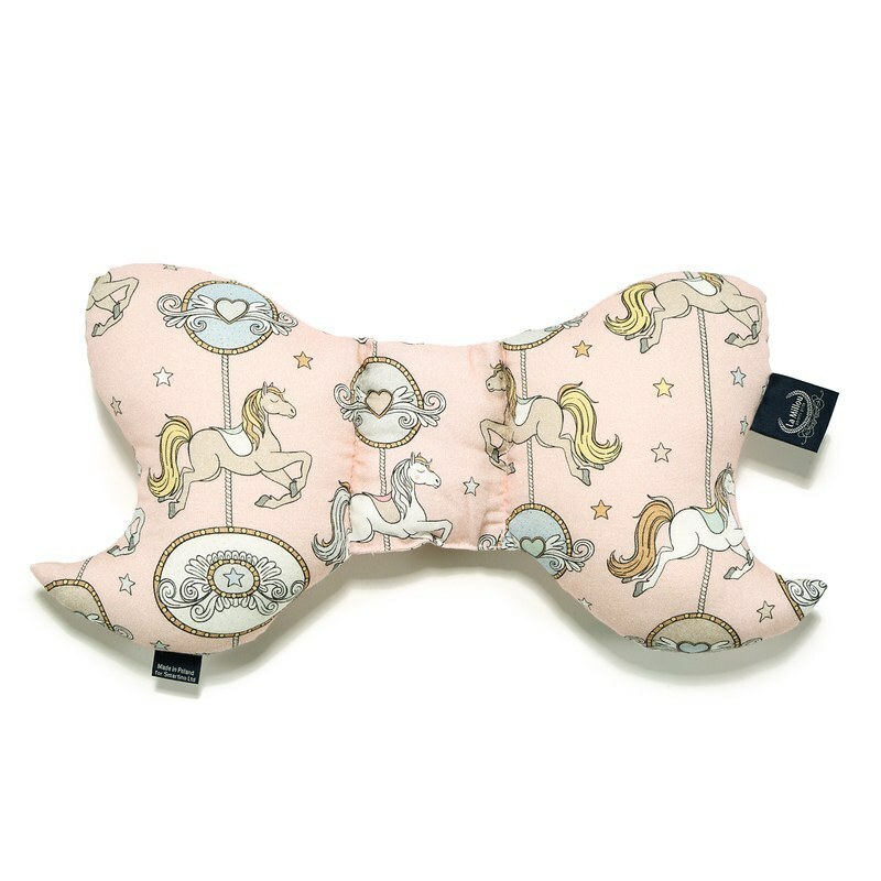 La Millou波蘭 天使枕竹纖機能款｜抗菌枕｜旋轉小木馬(粉底)