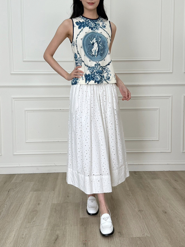 Semicouture 沖孔長裙