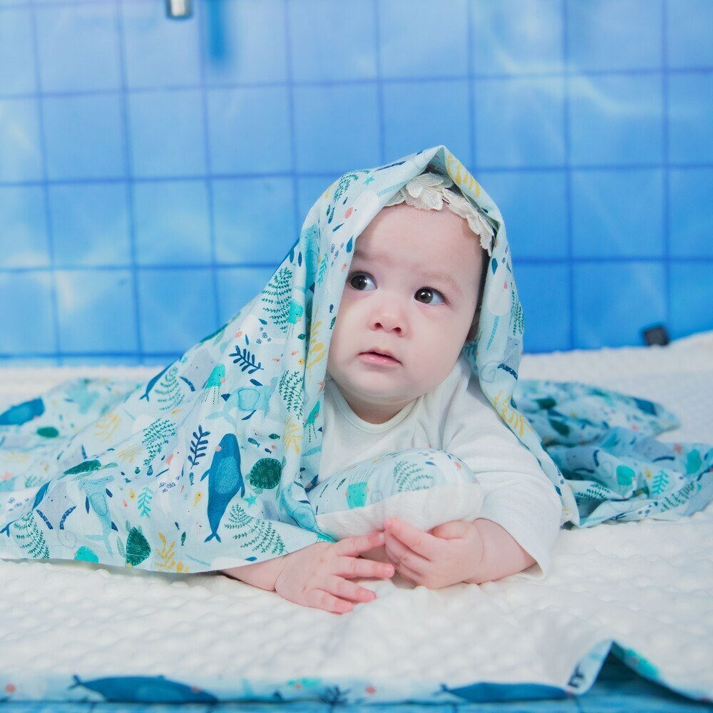 La Millou波蘭 竹纖涼感巾｜抗菌包巾｜海底總動員