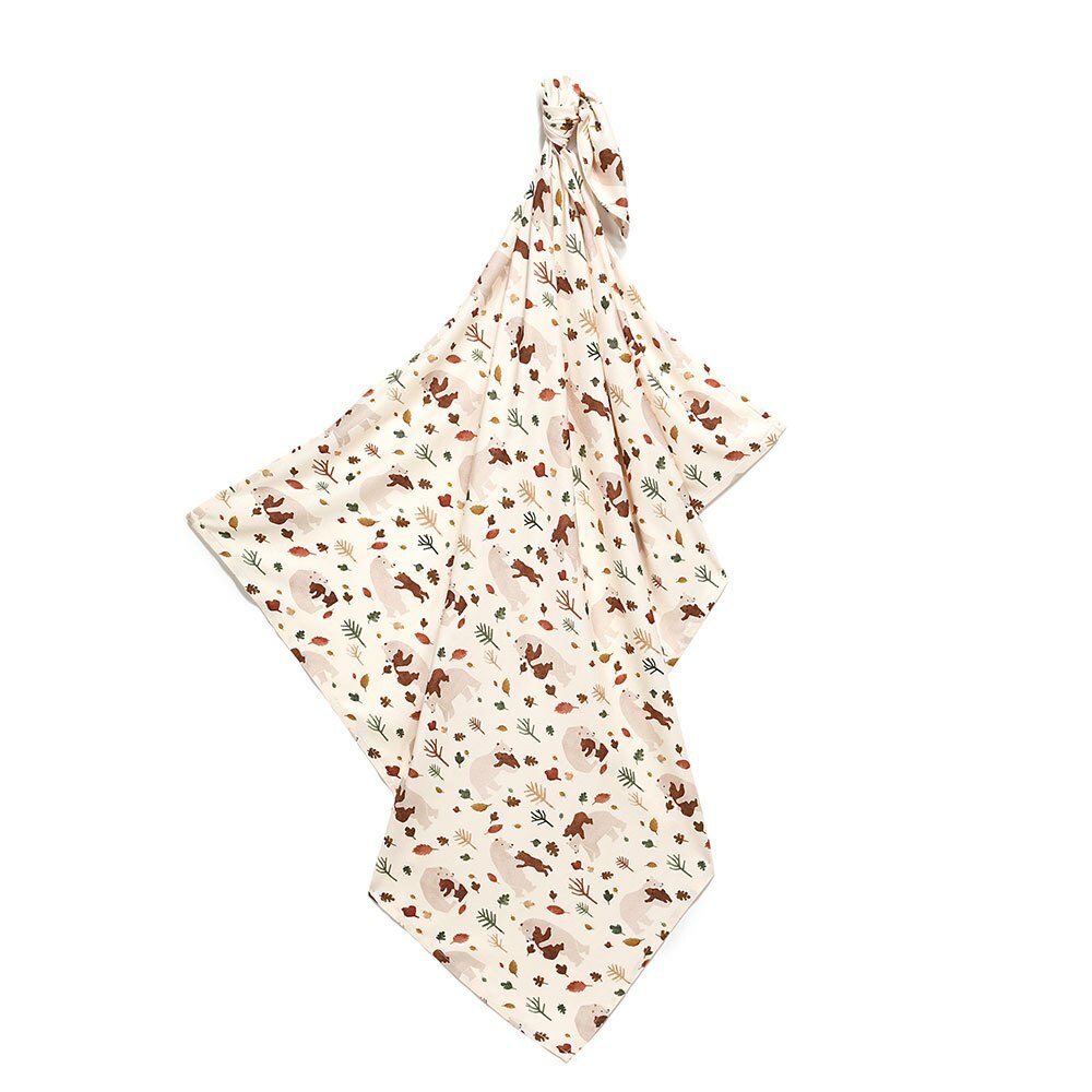 La Millou波蘭 竹纖涼感巾｜抗菌包巾｜暖心抱抱熊