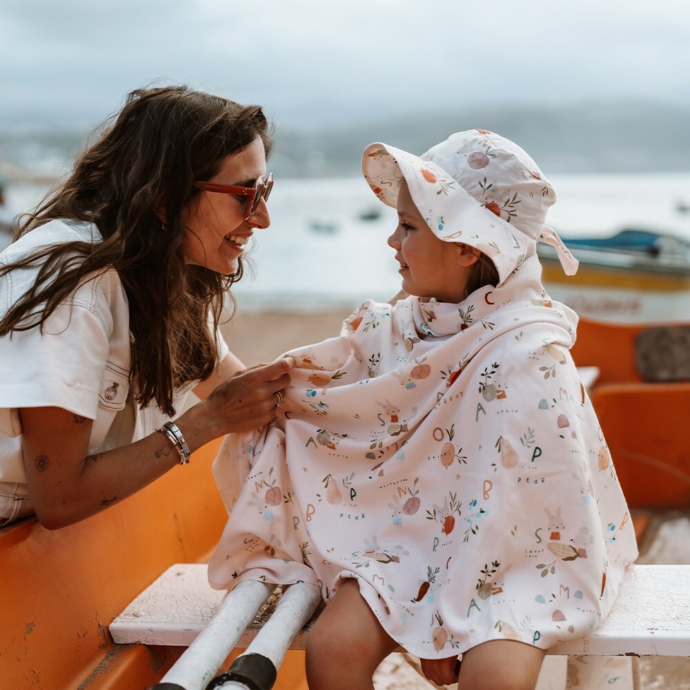 La Millou波蘭 竹纖涼感巾｜抗菌包巾｜兔兔演奏家(粉)