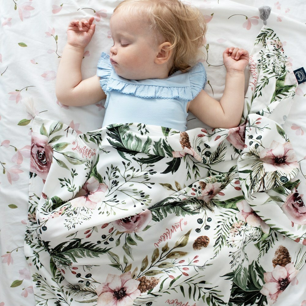 La Millou波蘭 竹纖涼感巾｜抗菌包巾｜伯爵粉茶花