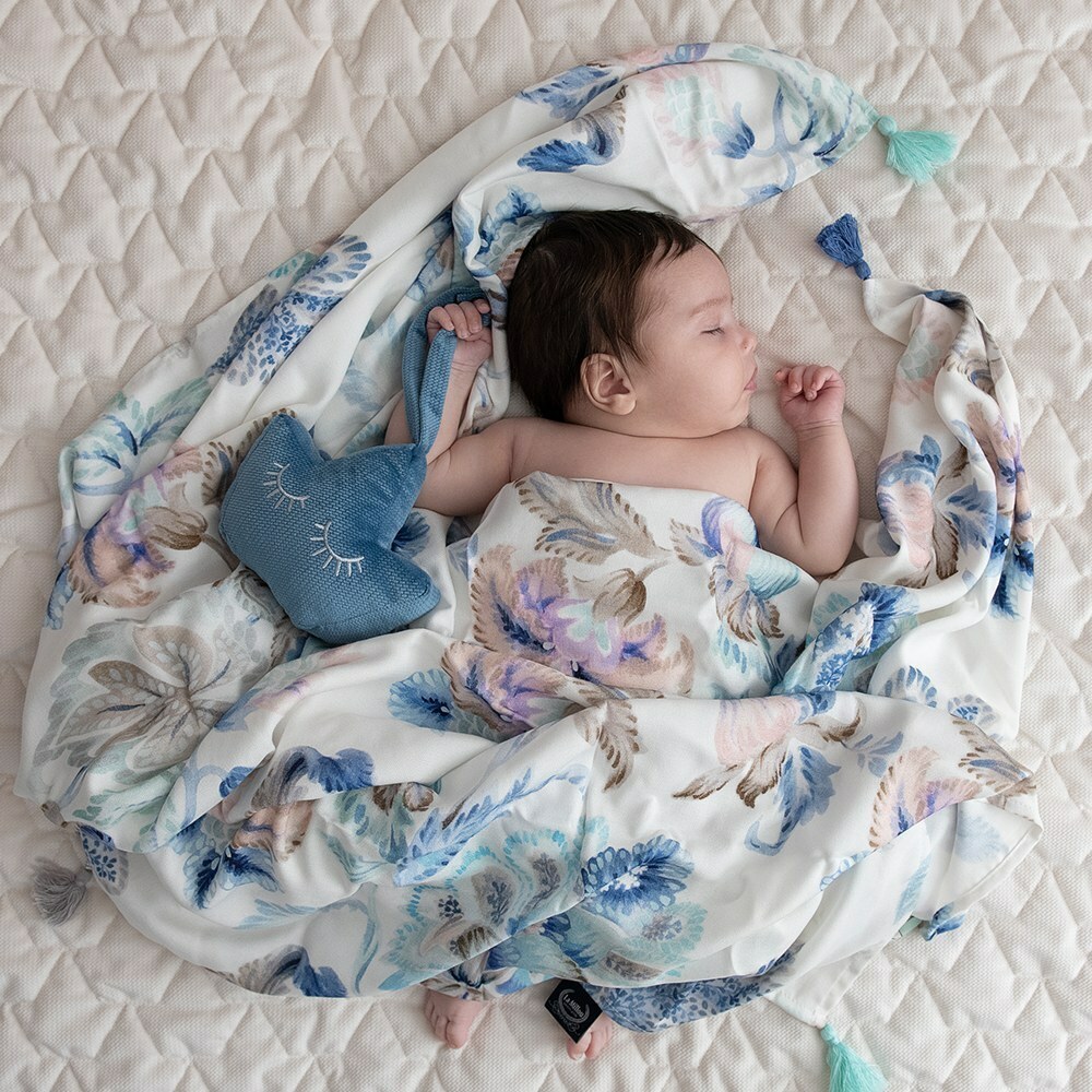 La Millou波蘭 竹纖涼感巾｜抗菌包巾｜希臘紫鳶花