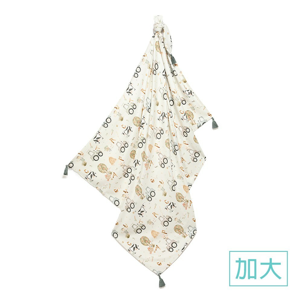 La Millou波蘭 竹纖涼感巾加大(140x110cm)｜抗菌包巾｜咿呀咿呀呦