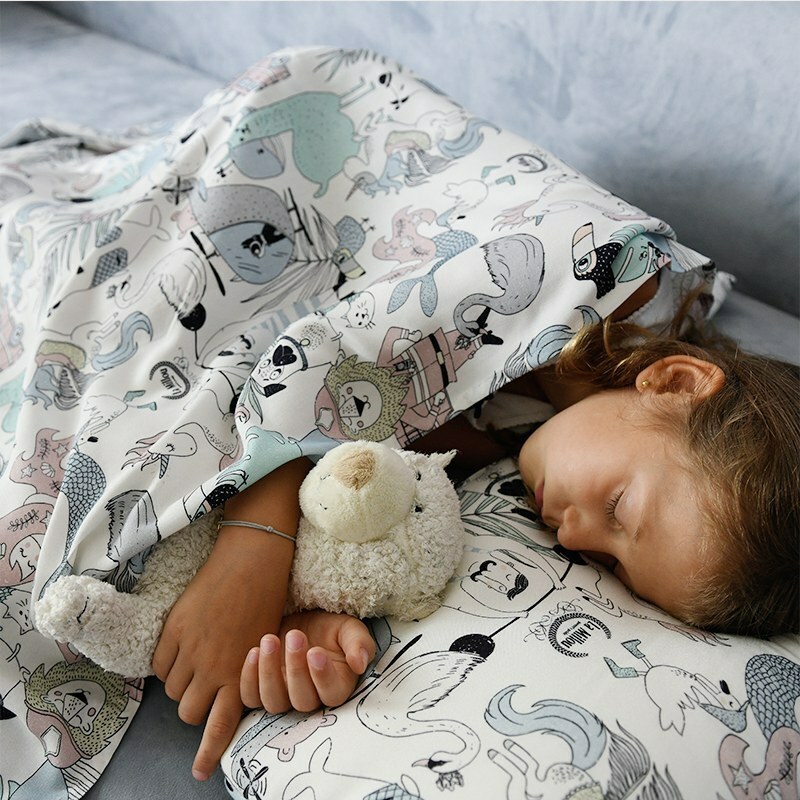 La Millou波蘭 竹纖涼感巾加大(140x110cm)｜抗菌包巾｜春日小雛菊