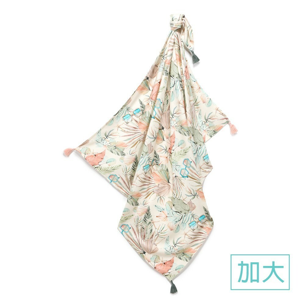 La Millou波蘭 竹纖涼感巾加大(140x110cm)｜抗菌包巾｜棕櫚女孩