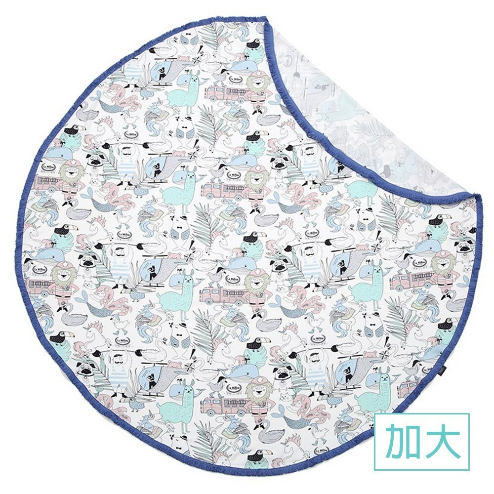 La Millou波蘭 竹纖涼感巾加大款圓形流蘇｜抗菌包巾｜La Millou Family II