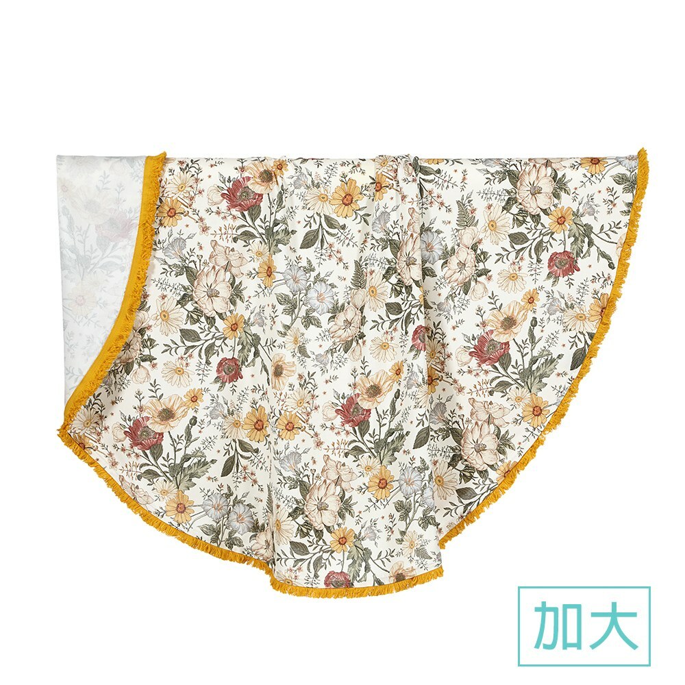 La Millou波蘭 竹纖涼感巾加大款圓形流蘇｜抗菌包巾｜繆思花園