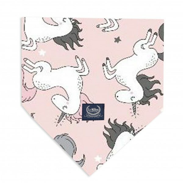 La Millou波蘭 竹纖涼感口水兜｜抗菌口水兜｜童話獨角獸