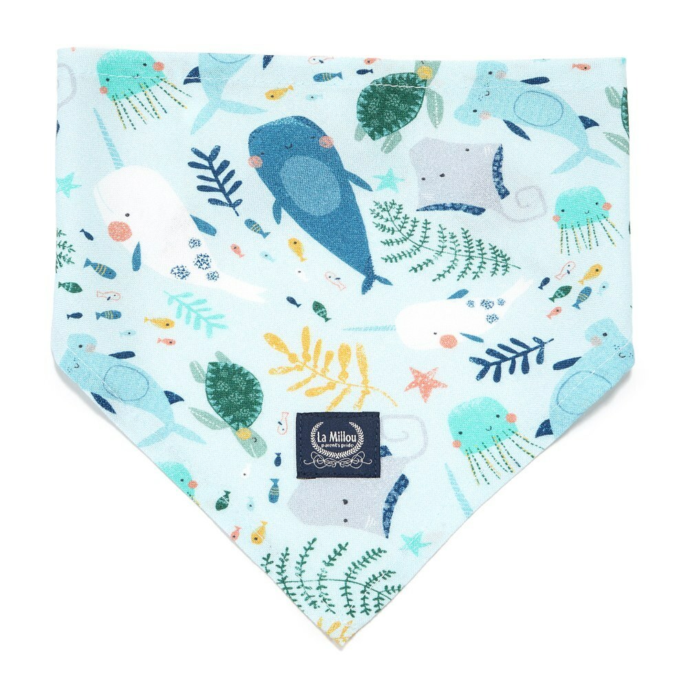 La Millou波蘭 竹纖涼感口水兜｜抗菌口水兜｜海底總動員