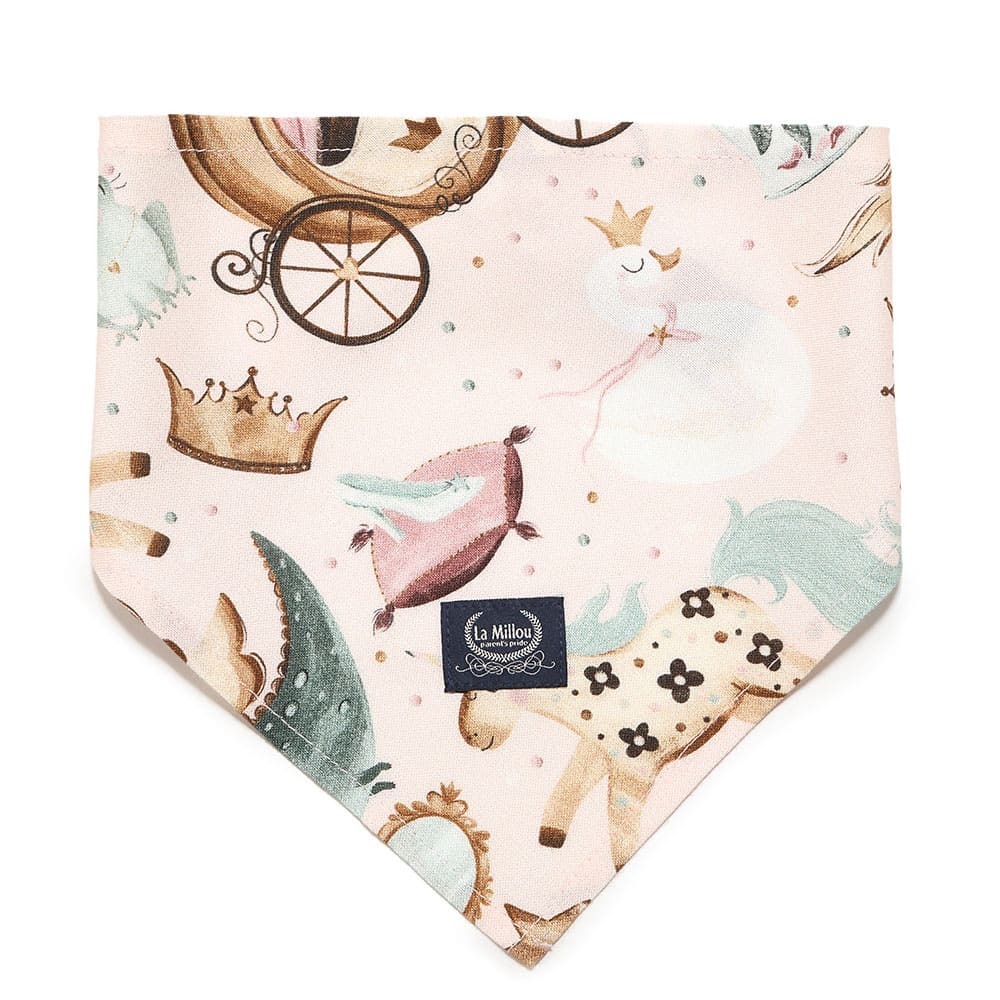 La Millou波蘭 竹纖涼感口水兜｜抗菌口水兜｜仙履奇緣(粉底)