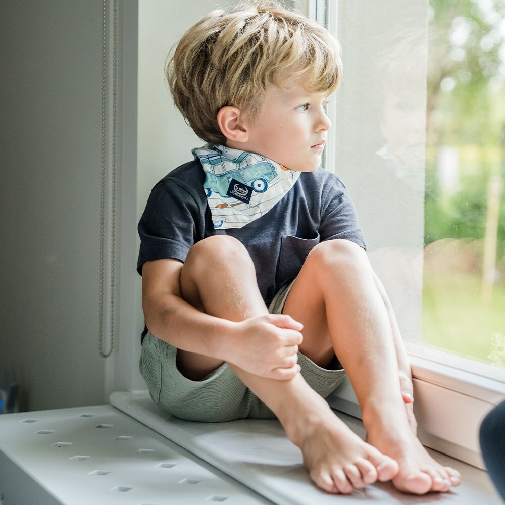 La Millou波蘭 竹纖涼感口水兜｜抗菌口水兜｜仙履奇緣(粉底)