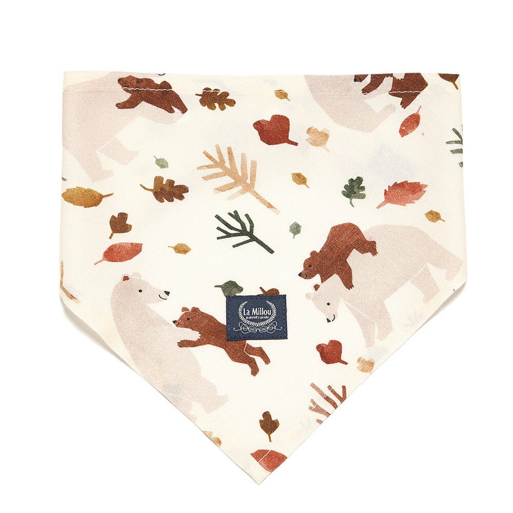 La Millou波蘭 竹纖涼感口水兜｜抗菌口水兜｜暖心抱抱熊