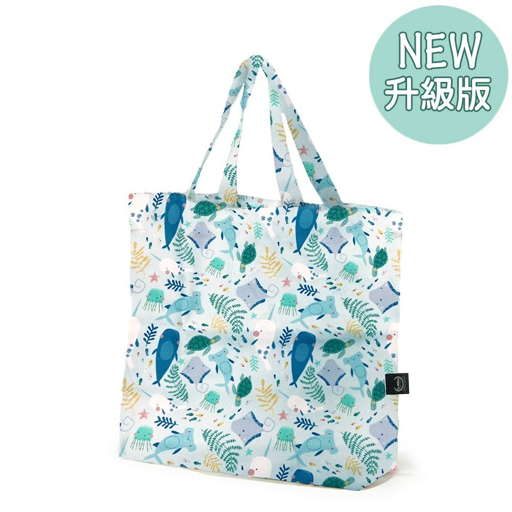 La Millou波蘭 FEERIA 多功能時尚媽媽束口購物袋｜海底總動員