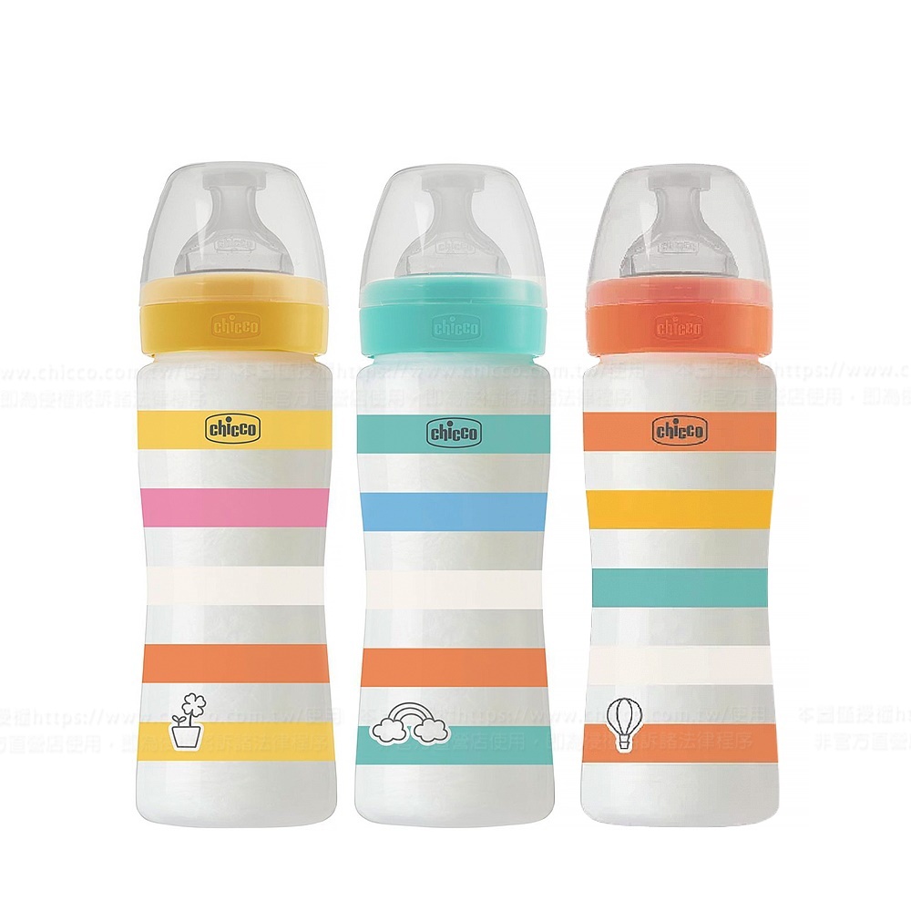 舒適哺乳-舒適哺乳-矽膠PP特大奶瓶330ML(快速流量)-多色