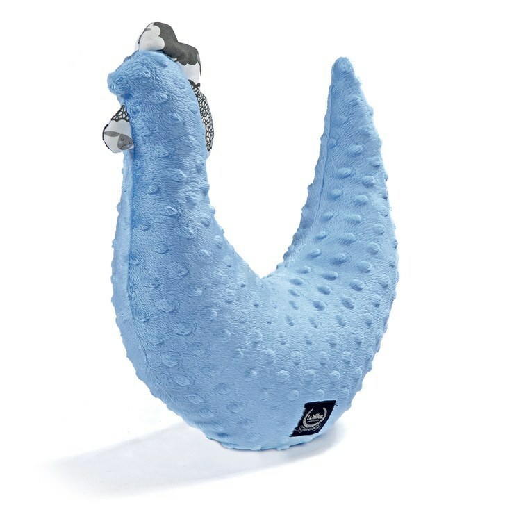 La Millou波蘭 黛安奶奶迷你雞｜豆豆護頸枕｜蒙地卡羅藍