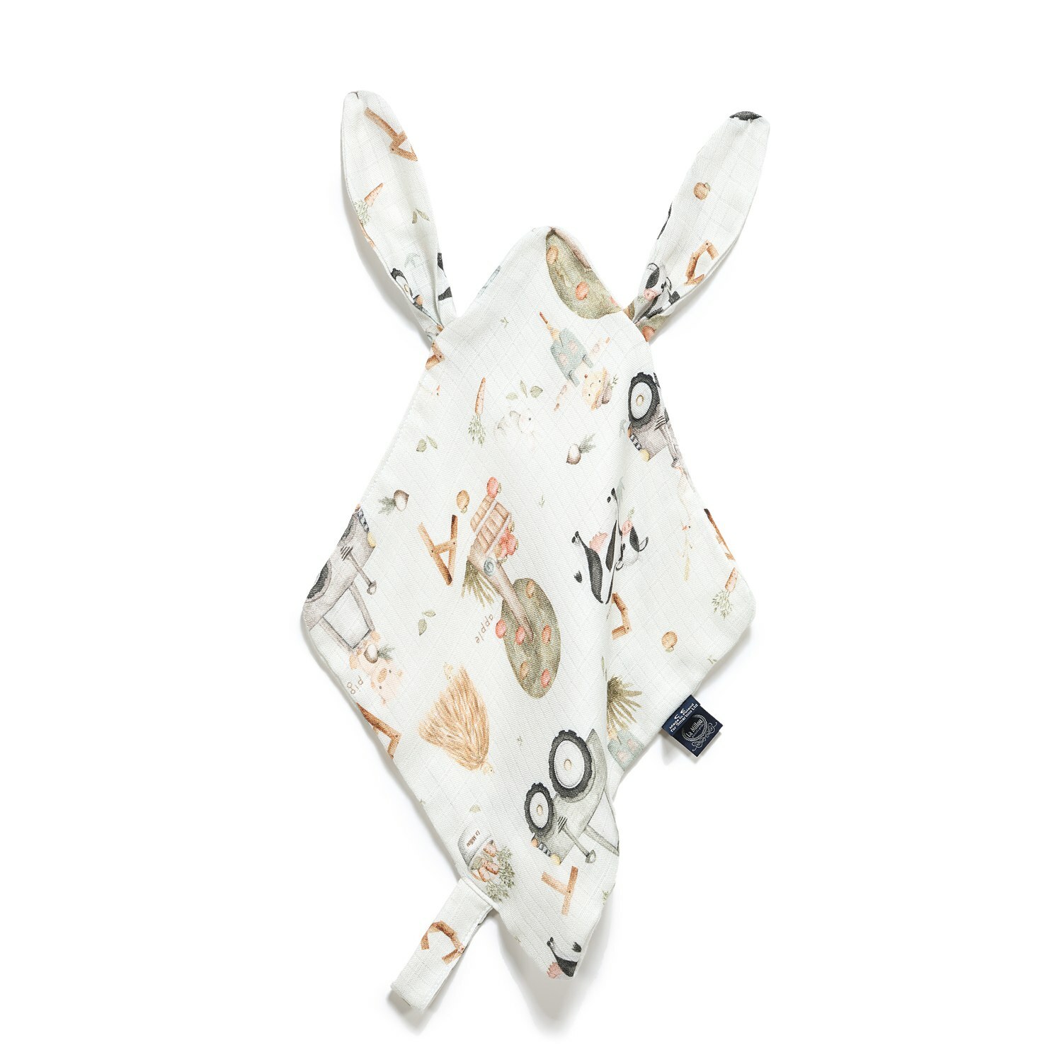 【原售價$799】La Millou波蘭 100%竹纖銀離子紗布巾玩偶奶嘴帶｜咿呀咿呀呦