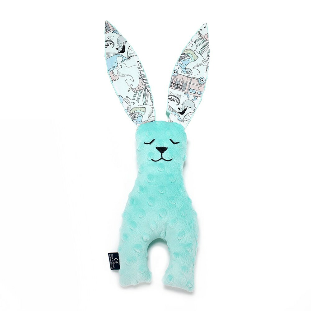 La Millou波蘭 豆豆安撫兔｜粉嫩糖果綠