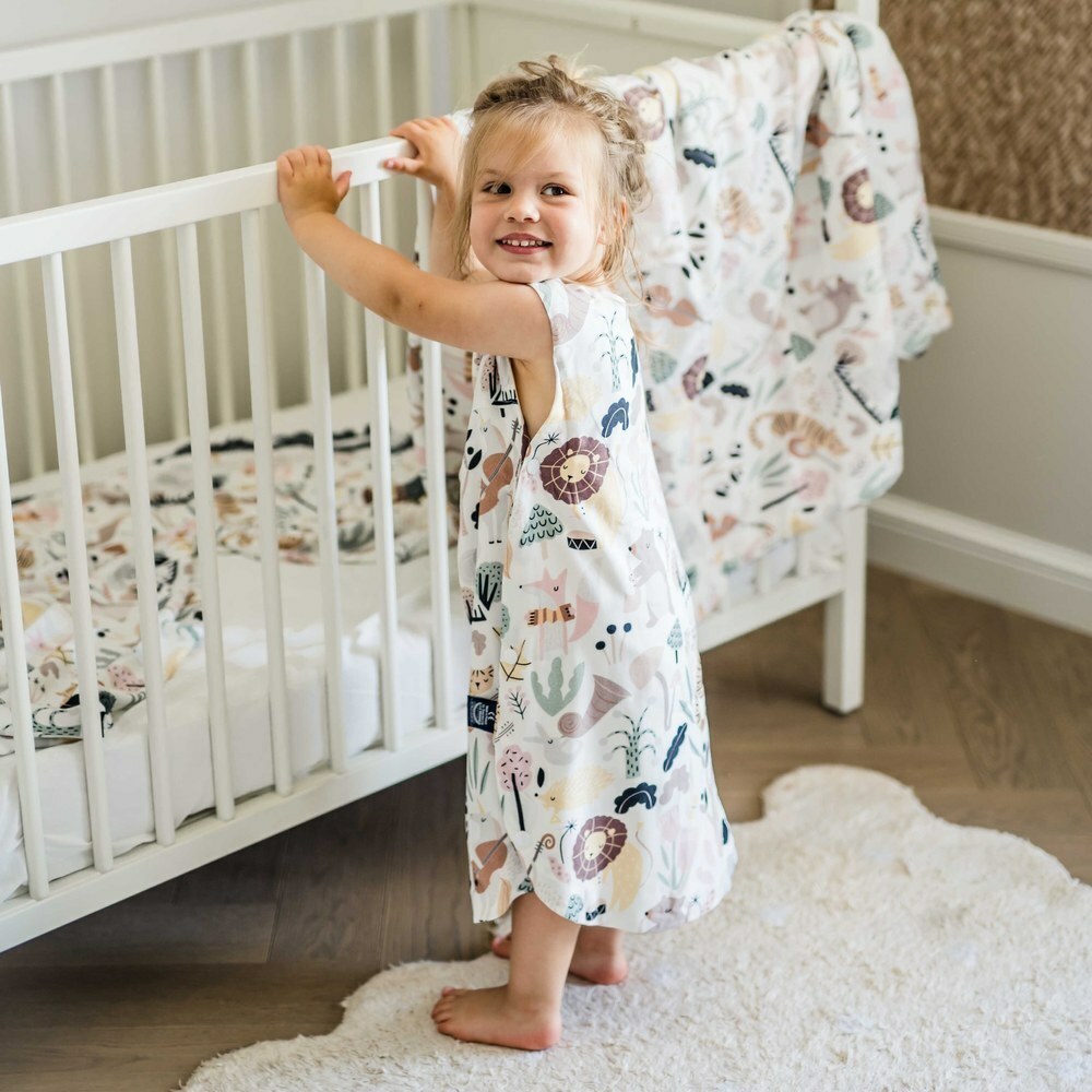 La Millou波蘭 抗菌竹纖涼感防踢被/防踢背心分腿扣(70cm)｜動物交響樂