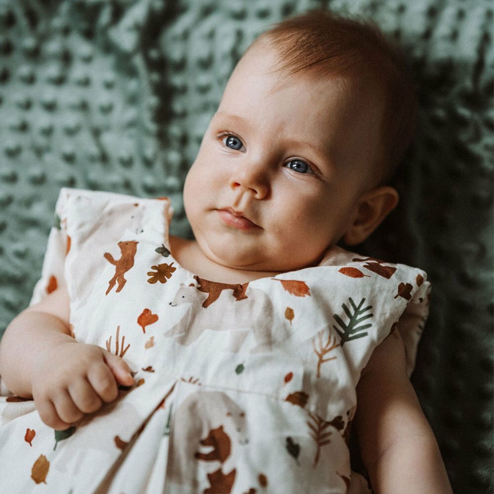 La Millou波蘭 抗菌竹纖涼感防踢被/防踢背心分腿扣(70cm)｜暖心抱抱熊