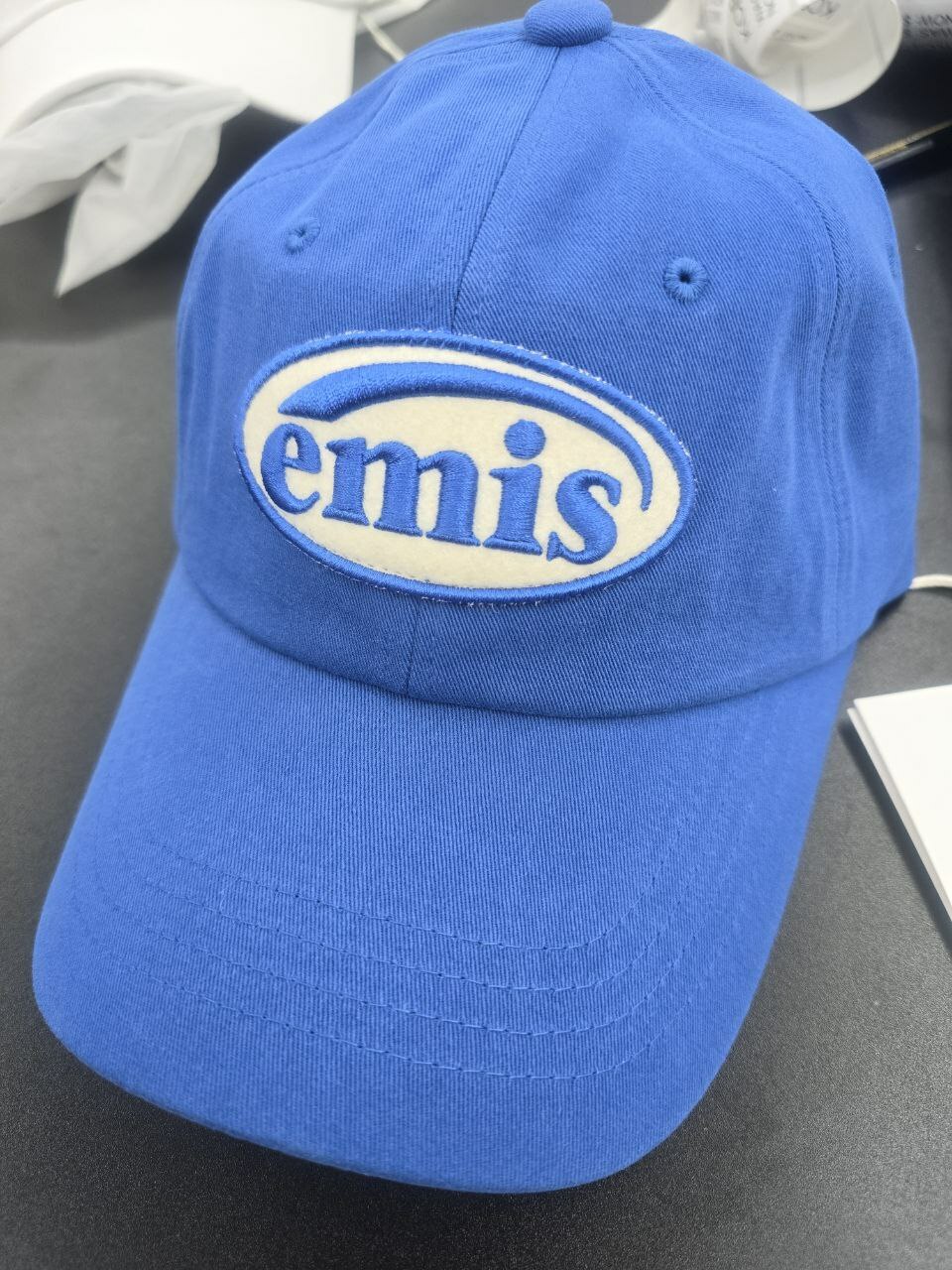 ◆EMIS◆ TONE ON TONE WAPPEN BALL CAPSKY BLUE m1037_1334250 TONE ON TONE WAPPEN BALL CAP-NAVY - EMIS