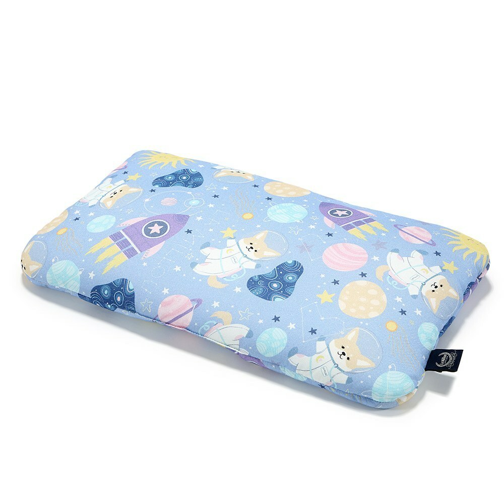 La Millou波蘭 竹纖涼感小童方枕(30x50cm)｜抗菌枕｜星空胖柯基(藍底)