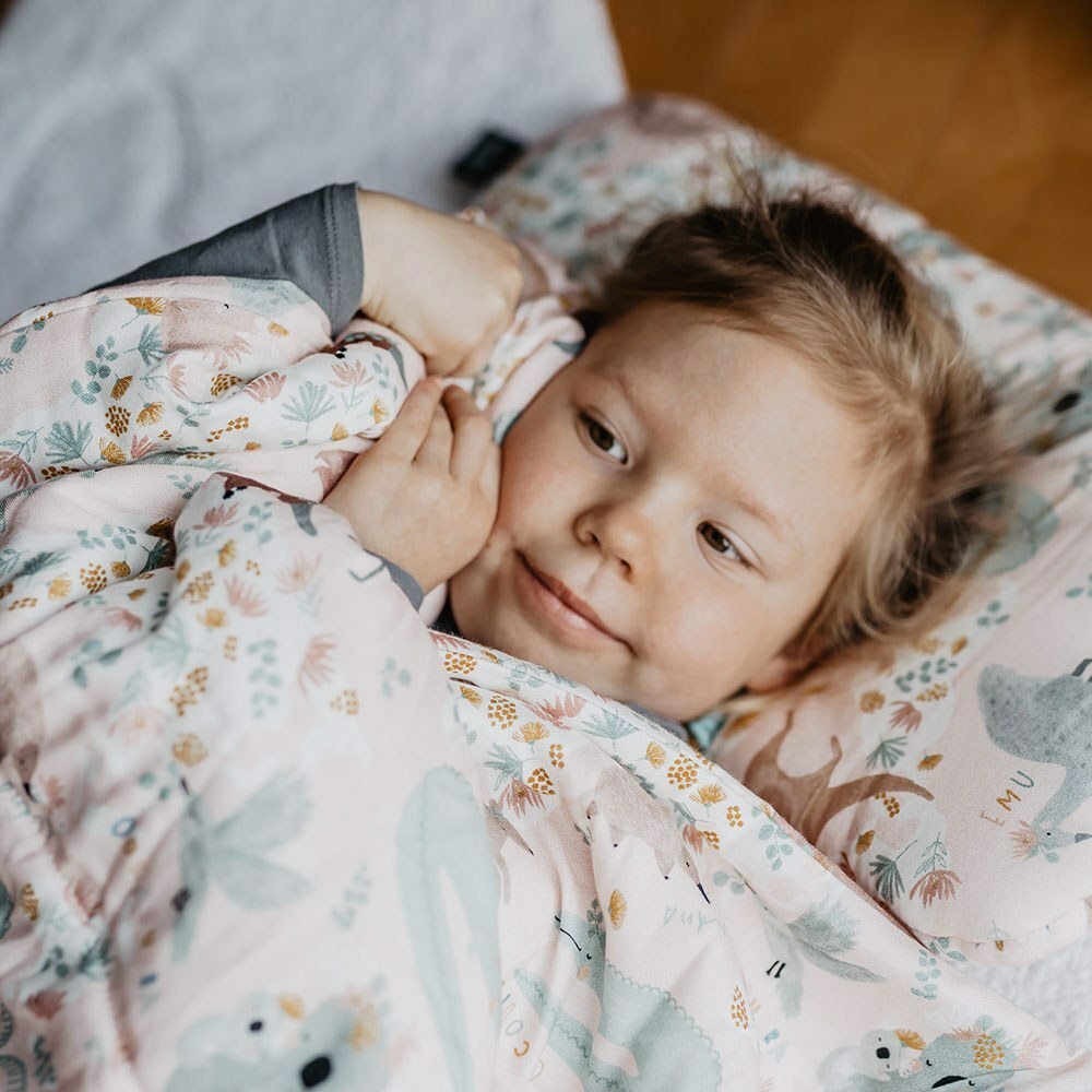 La Millou波蘭 竹纖涼感小童方枕(30x50cm)｜抗菌枕｜澳洲森友會(粉底)