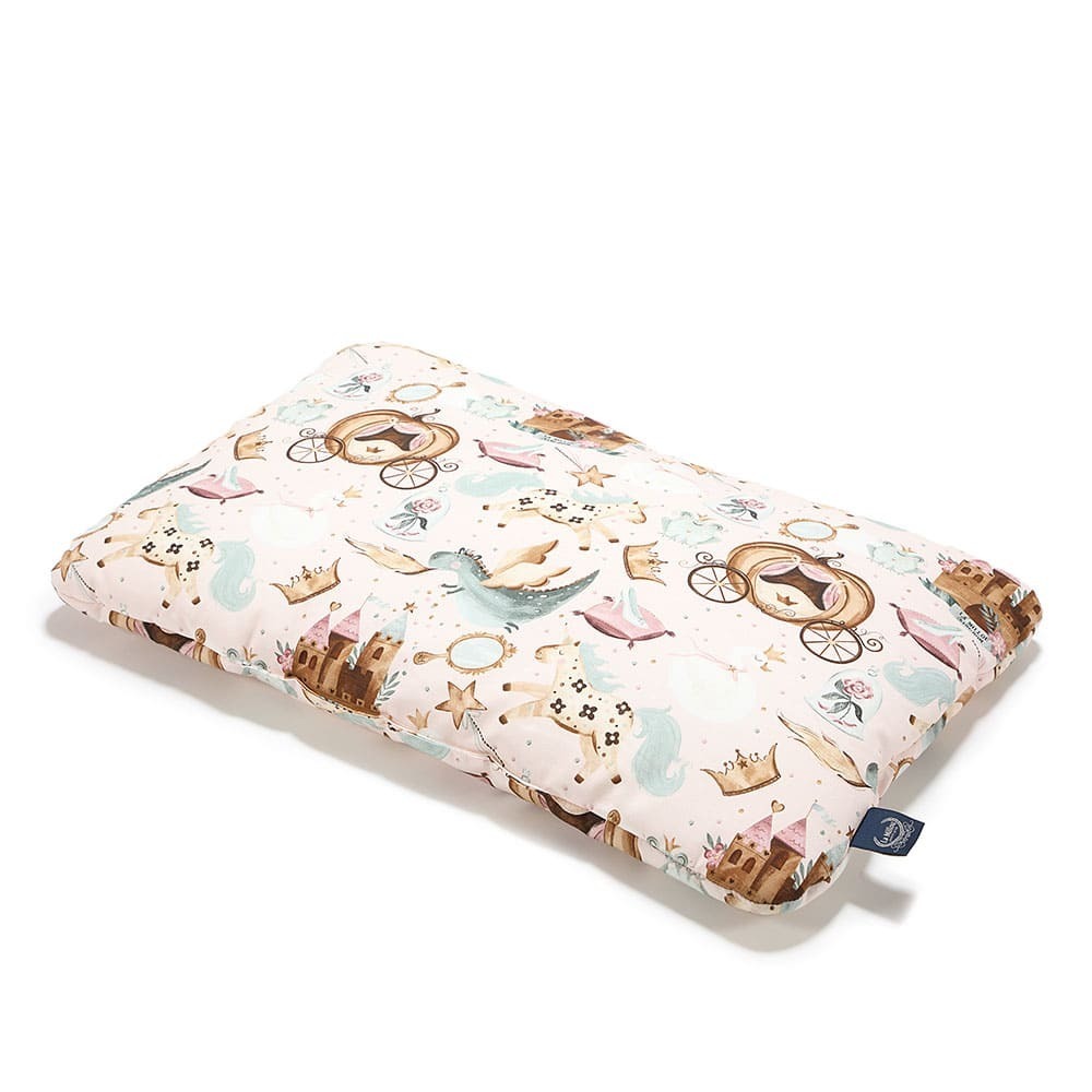 La Millou波蘭 竹纖涼感小童方枕(30x50cm)｜抗菌枕｜仙履奇緣(粉底)