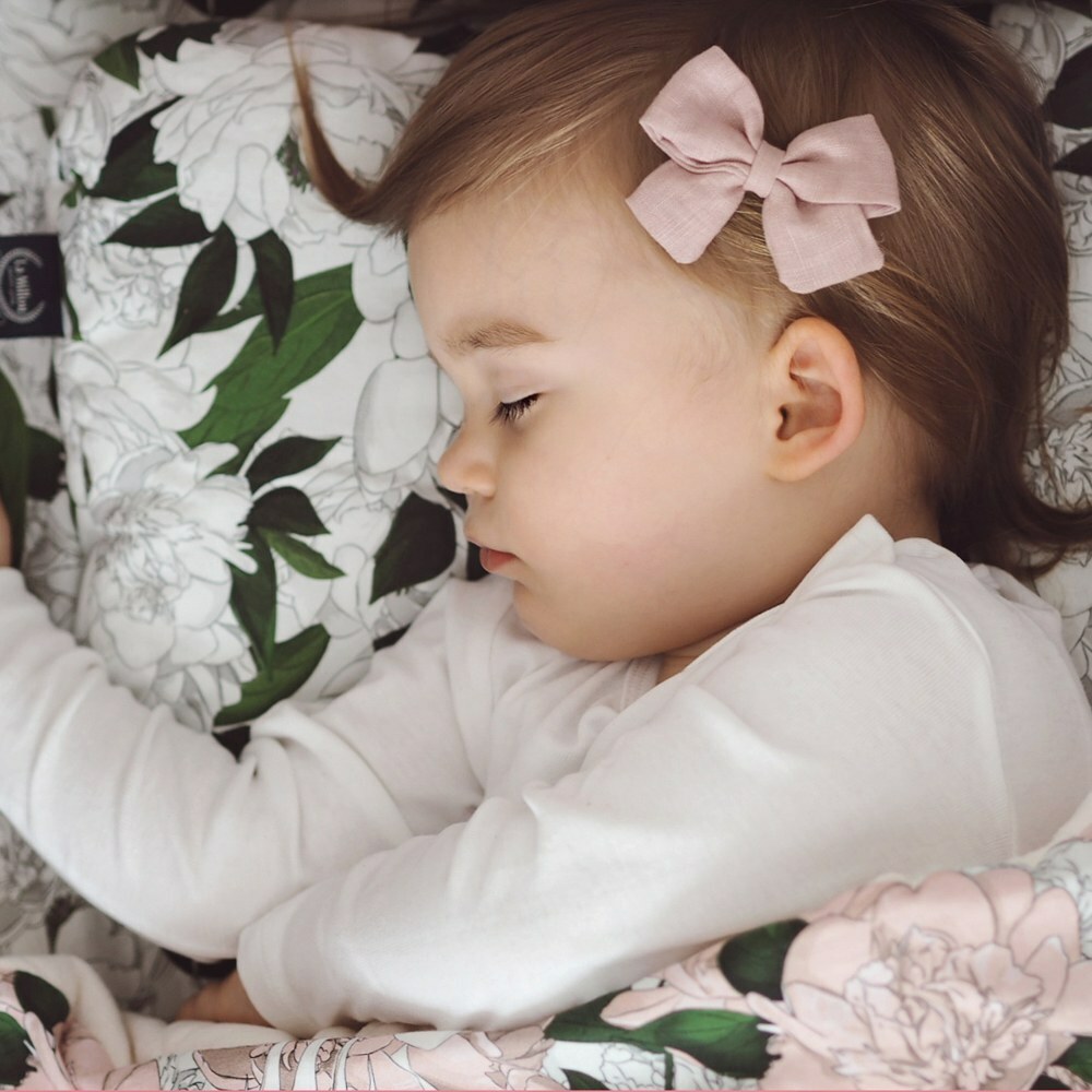 La Millou波蘭 竹纖涼感小童方枕(30x50cm)｜抗菌枕｜伯爵粉茶花