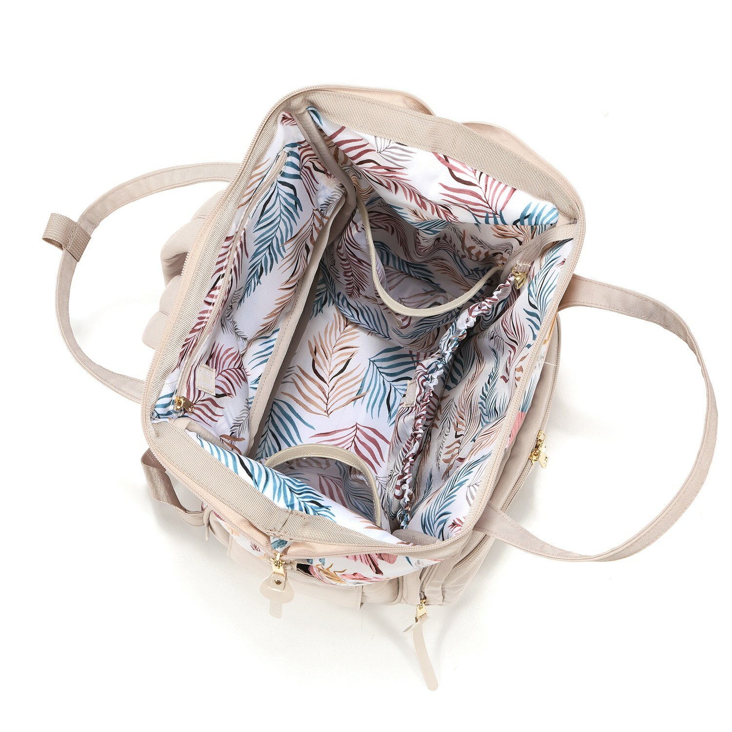 La Millou波蘭 DOLCE VITA 杜絲時尚媽媽後背包｜棕梠美妍花