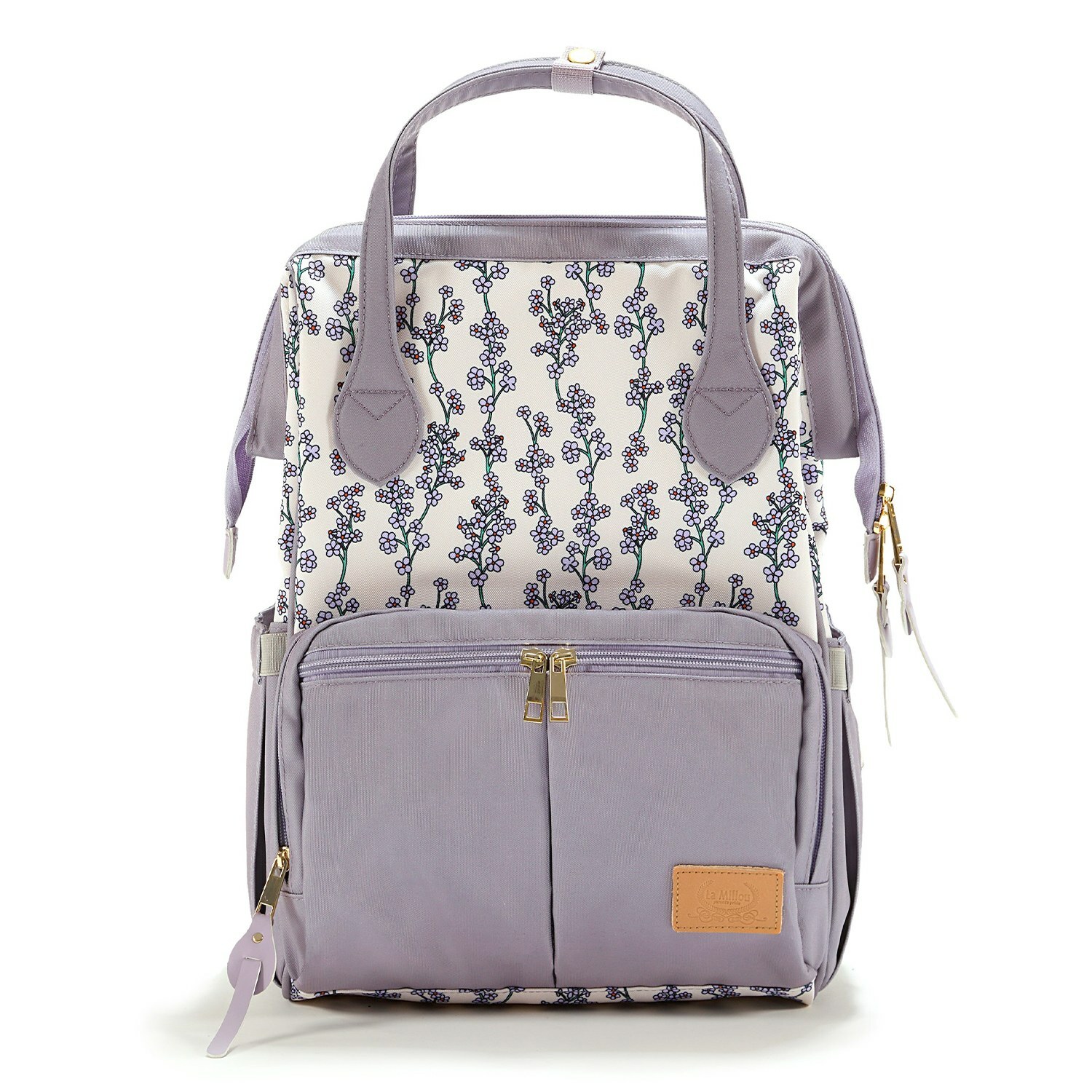 La Millou波蘭 DOLCE VITA 杜絲時尚媽媽後背包｜長春紫花藤