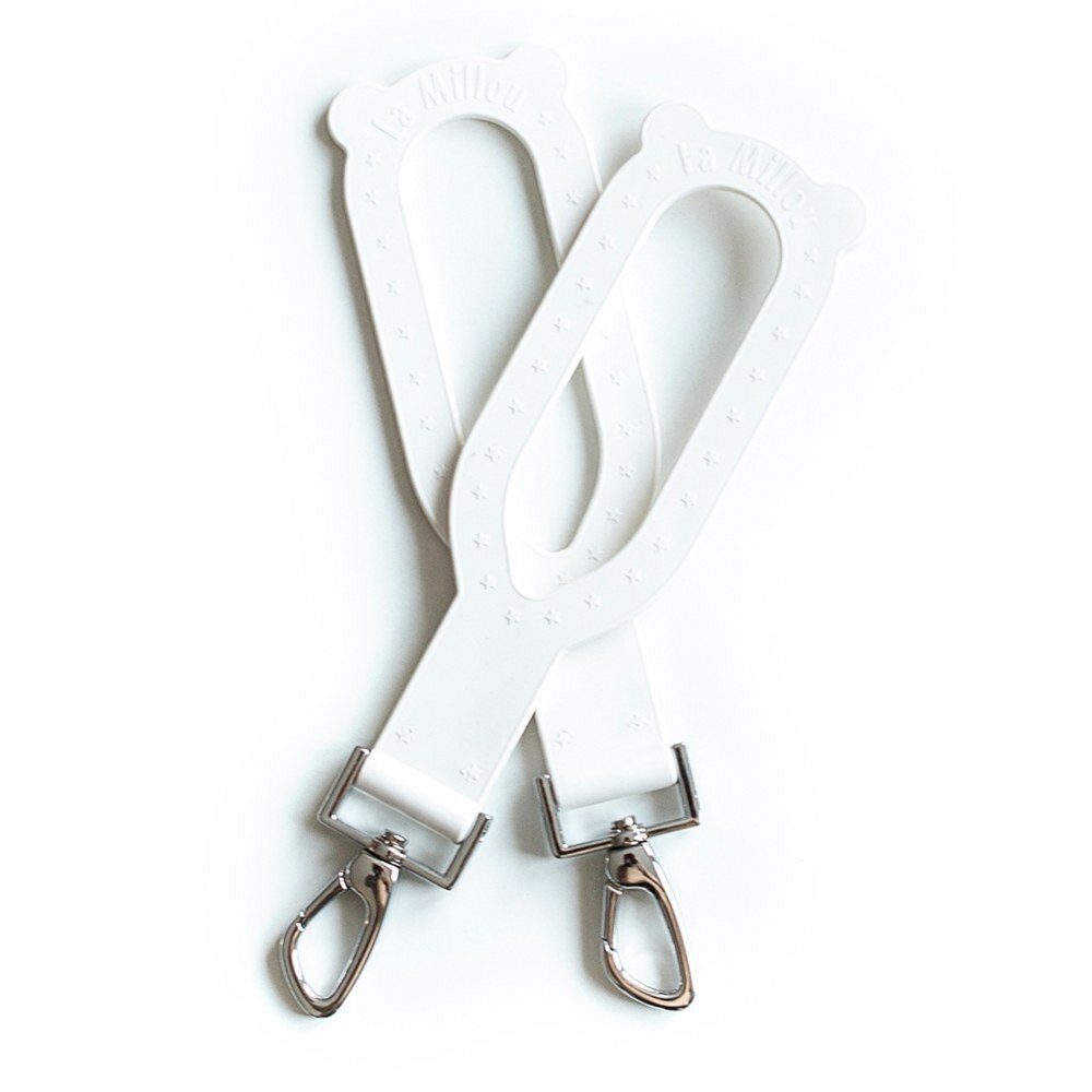 La Millou波蘭 DOLCE VITA 杜絲時尚熊耳掛環(橡膠款)｜純白