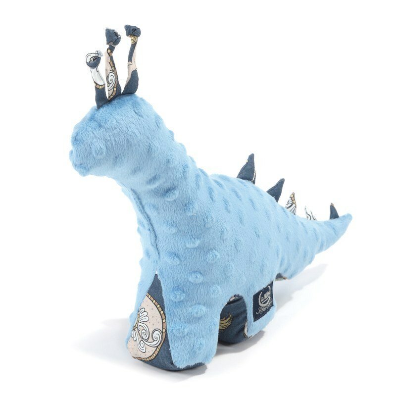 La Millou波蘭 豆豆恐龍玩偶｜旋轉小木馬(藍底)｜蒙地卡羅藍