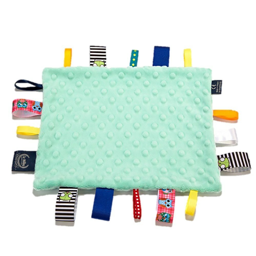 【原售價$896】La Millou波蘭 豆豆安撫巾｜粉嫩糖果綠