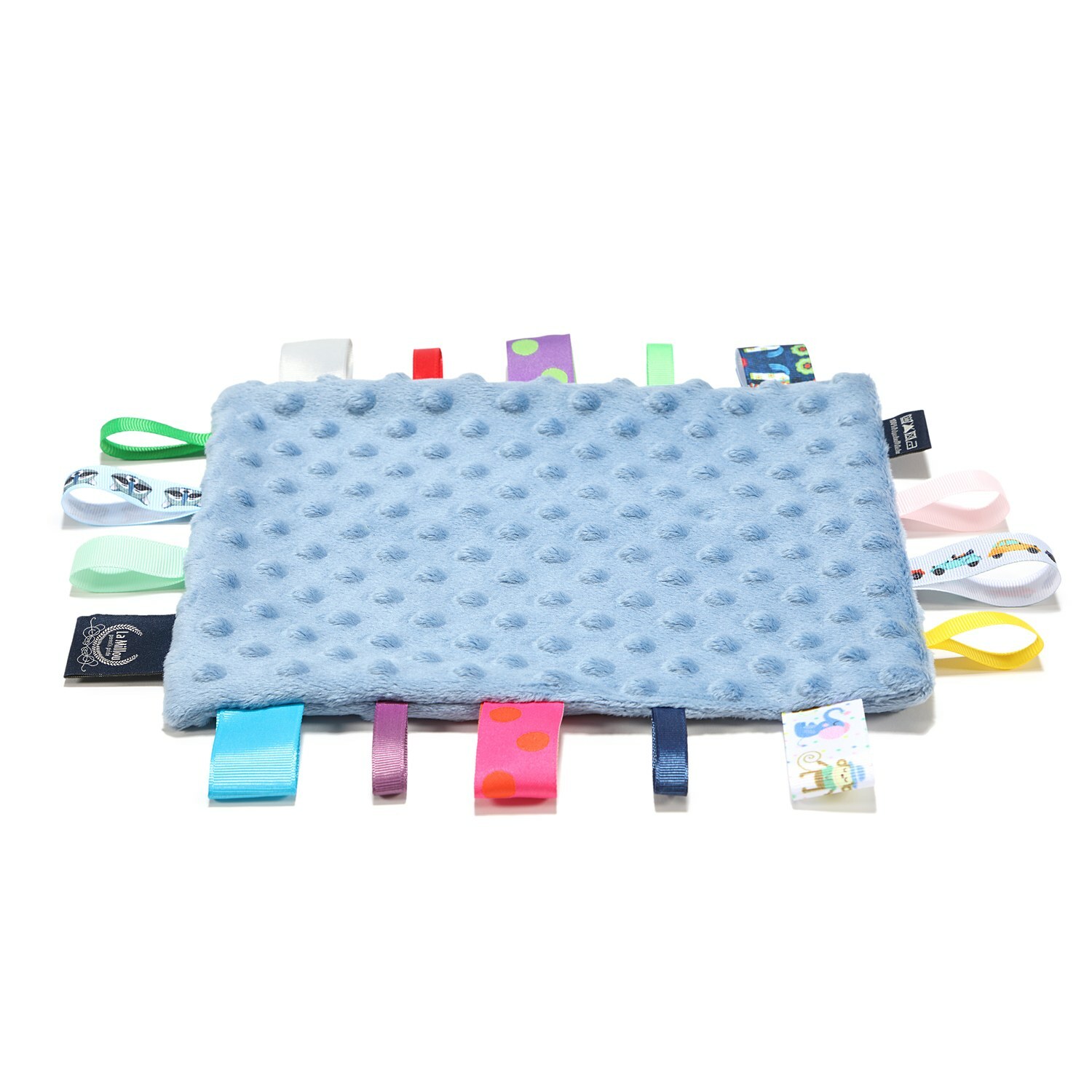 【原售價$896】La Millou波蘭 豆豆安撫巾｜哥倫比亞藍