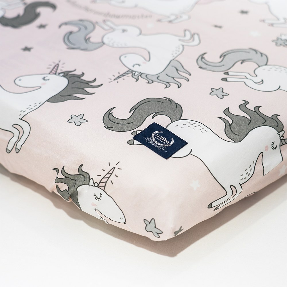La Millou波蘭 拉米洛北歐風嬰兒床單(70x140cm)｜童話獨角獸