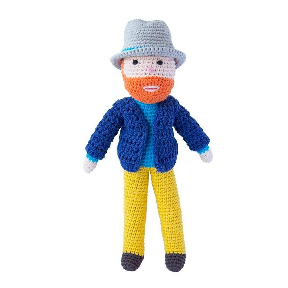 global affairs荷蘭 大藝術家手工編織安撫玩偶｜梵谷叔叔