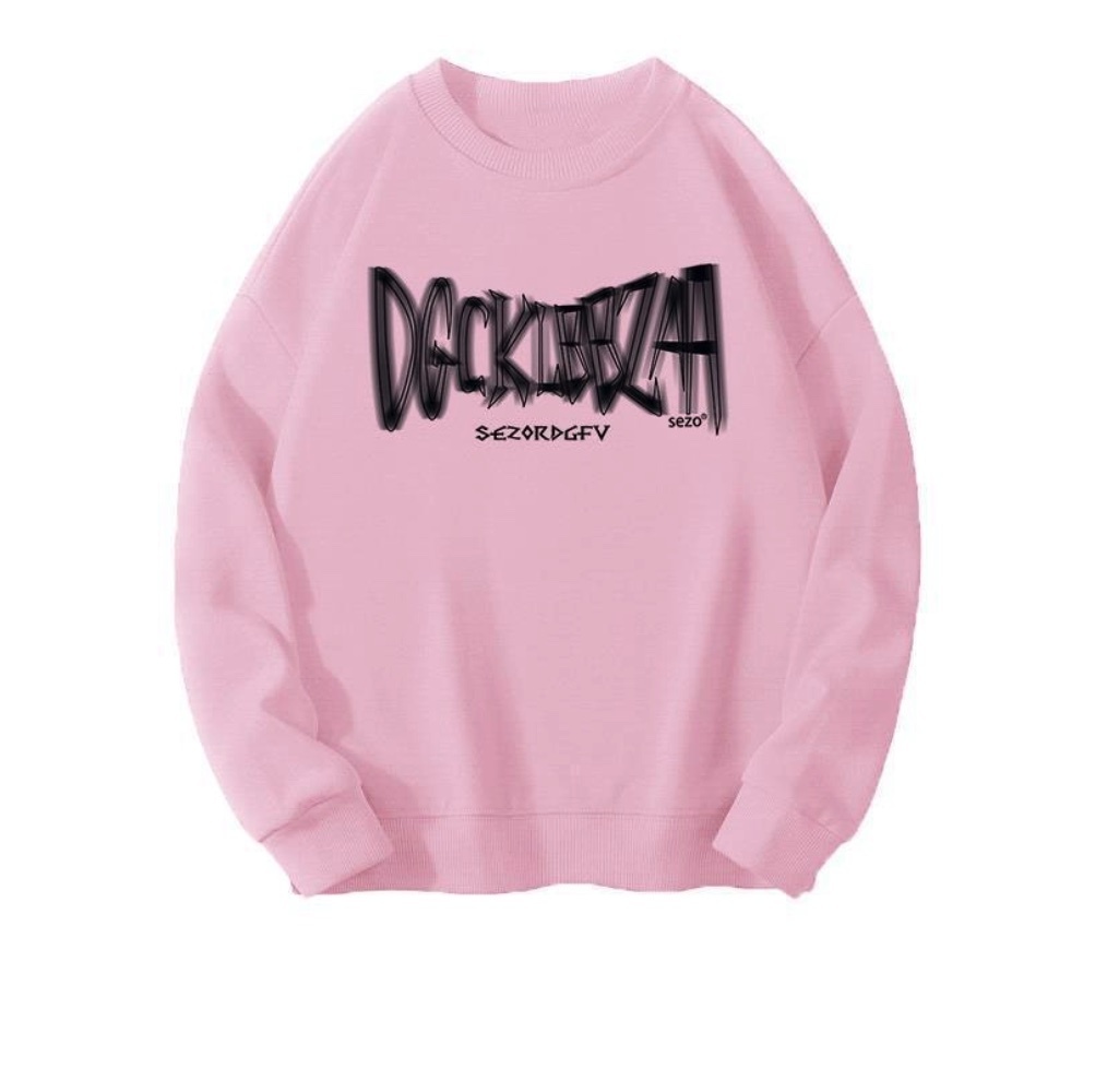 熱賣寬鬆衛衣女(粉色）（尺碼S-2XL）(下單後聯絡客服確認發貨尺碼）