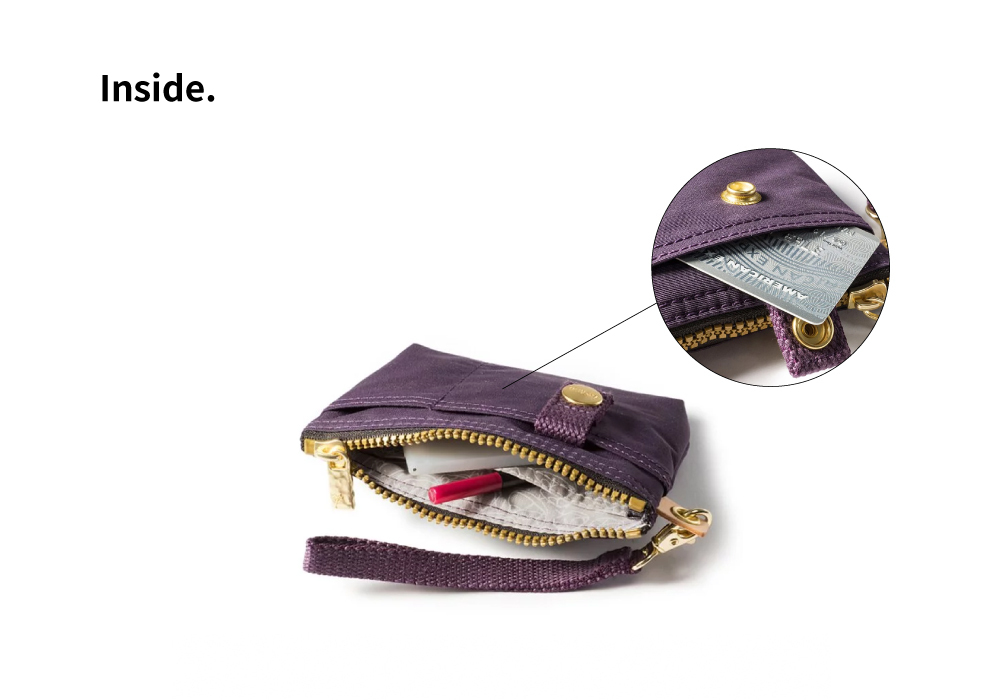 satana 黑色化妝包 萬用包 零錢包 收納包 配件包 小包包 城市光影萬用包-樂高壓紋 SOS1390-729 內部隔層照