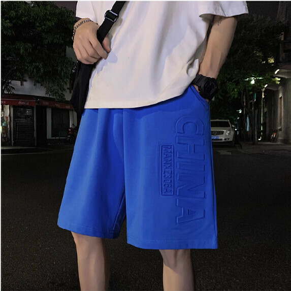 熱推印花短褲男夏季（藍色【M_3XL碼】（下單後聯繫客服確認發貨尺碼）