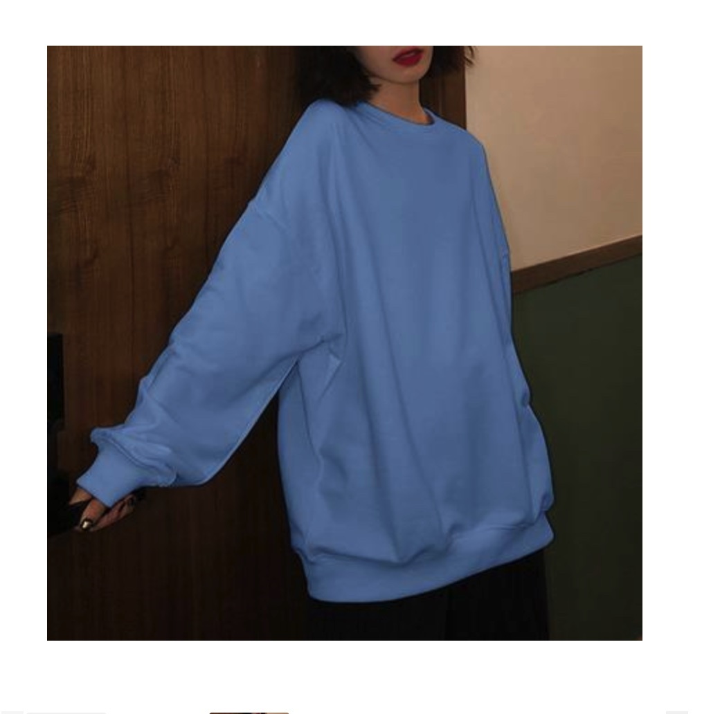 熱賣長袖衛衣女春季薄款(牛仔藍）（尺碼S-XL）(下單後聯絡客服確認發貨尺碼）