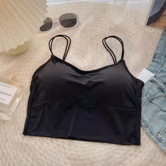 Summer Short Vest with Chest Padding (Black) [One Size]