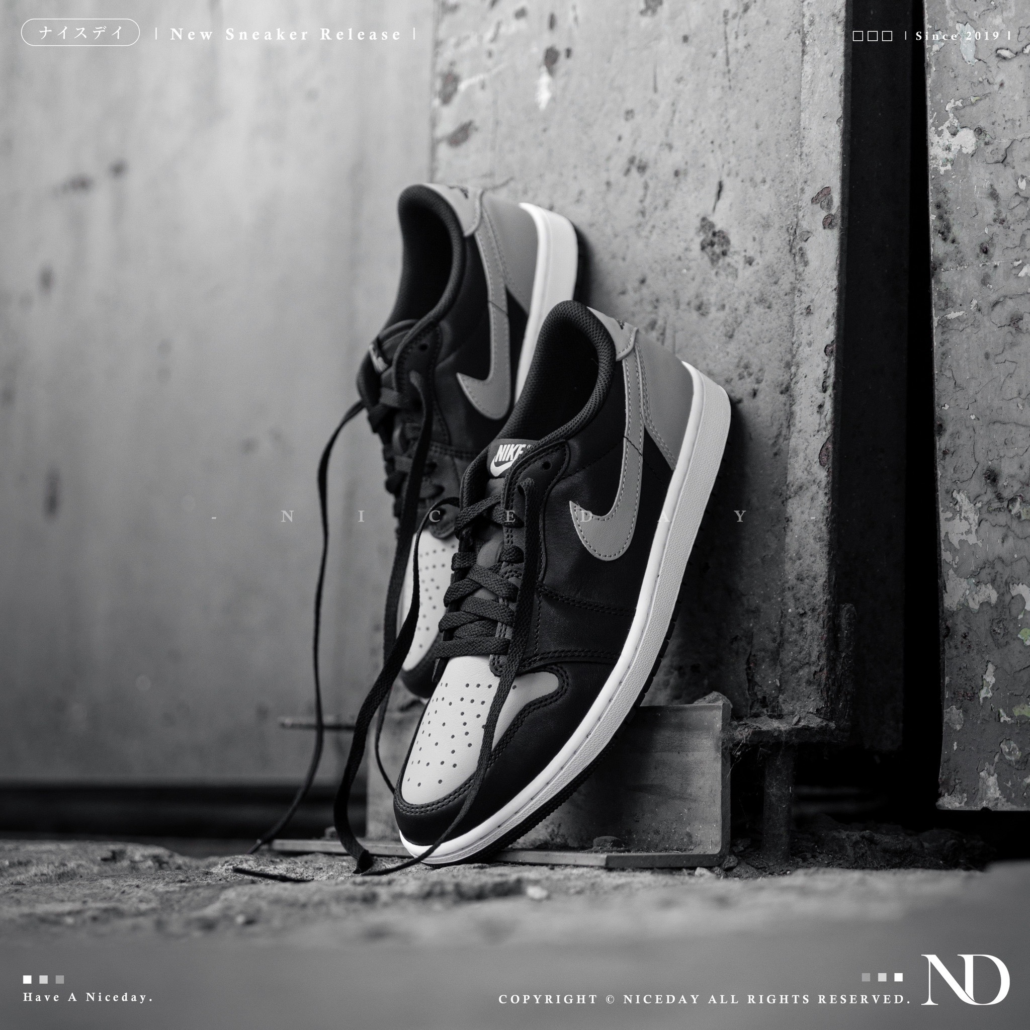 NICEDAY 現貨 Air Jordan 1 Low OG Shadow 影子灰 男款 低筒 CZ0790-003