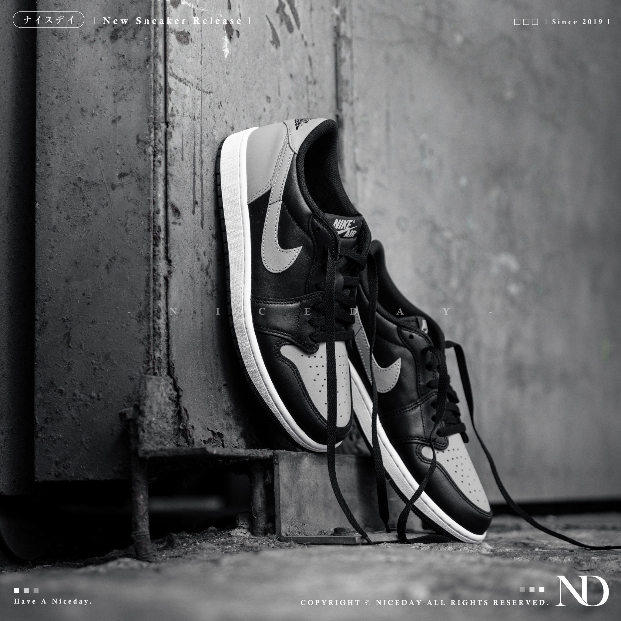 NICEDAY 現貨 Air Jordan 1 Low OG Shadow 影子灰 男款 低筒 CZ0790-003