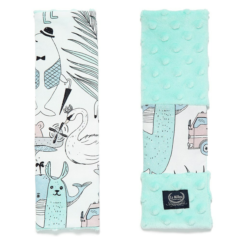 La Millou波蘭 Jersey豆豆安全帶保護套｜La Millou Family II｜粉嫩糖果綠